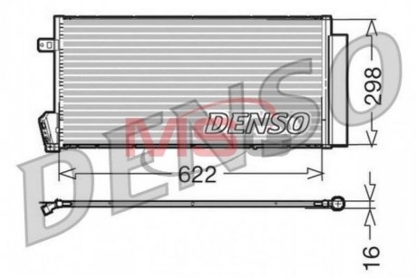 Радиатор кондиционера (Конденсор) DENSO DCN09018 (фото 1)