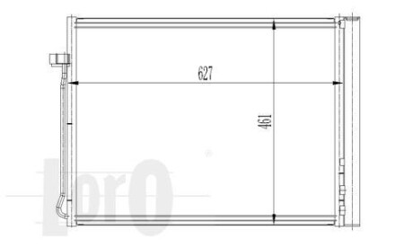Радіатор кондиціонера X5 (E70/F15/F85)/X6(E71/E72/F16/F86) 2.0D-4.8 06- DEPO 004-016-0020