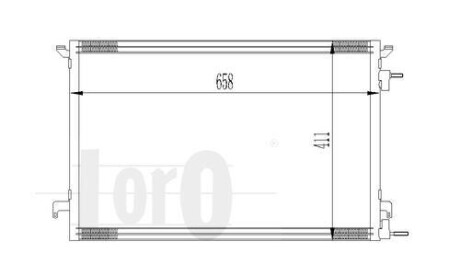 Радіатор кондиціонера SIGNUM/VECTRA C/CROMA 1.9 CDTi/1.9 JTD/w/o 02- DEPO 037-016-0014