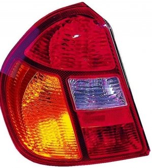 Ліхтар задній Renault Symbol I 2002-2008 лівий червоно-жовтий DEPO 551-1932L-UE (фото 1)