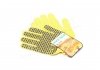 Перчатки "Строитель" с ПВХ рисунком желтый / черный40 / 60 7 класс размер 10 DOLONI 4078 (фото 3)