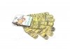 Перчатки "Рябушка" с ПВХ рисунком желтый / серый / желтый70 / 30 10 класс размер 10 DOLONI 4242 (фото 1)