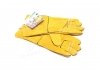 Перчатки спилковые, желтые, с подкладкой, манжет крага, 36 см размер 10 DOLONI 4507 (фото 1)