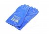 Перчатки спилковые, синие, с подкладкой, манжет крага, 36 см размер 10 DOLONI 4508 (фото 2)