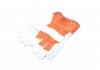 Перчатки комбинированные, спилок + оранжевая ткань, манжет крага размер 10 DOLONI 4573 (фото 4)