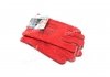 Перчатки спилковые, красные, с подкладкой, манжет крага, 27 см размер 10 DOLONI 4575 (фото 1)