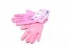 Перчатки трикотаж розовые, полиэстер, манжет вязаный, гладкий, розовый размер 7 DOLONI 4591 (фото 4)