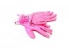 Рукавички трикотаж рожеві, поліестер, в\'язаний манжет, гладкий, рожевий розмір 8 DOLONI 4592 (фото 1)