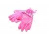 Перчатки трикотаж розовые, полиэстер, манжет вязаный, гладкий, розовый размер 8 DOLONI 4592 (фото 4)