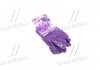 Перчатки трикотаж фиолетовые, полиэстер, манжет вязаный, нитрил, размер 7 DOLONI 4593 (фото 1)