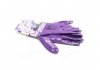 Перчатки трикотаж фиолетовые, полиэстер, манжет вязаный, нитрил, размер 8 DOLONI 4594 (фото 1)