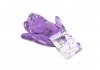 Перчатки трикотаж фиолетовые, полиэстер, манжет вязаный, нитрил, размер 8 DOLONI 4594 (фото 3)