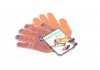 Перчатки с ПВХ рисунком натуральный оранжевый / синий40 / 60 10 класс размер 10 DOLONI 526 (фото 3)