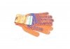 Перчатки "Ладонь" с ПВХ рисунком оранжевый / синий40 / 60 7 класс размер 10 DOLONI 794 (фото 1)
