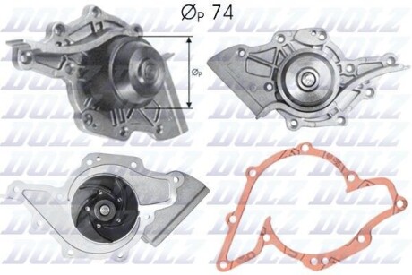 Водяний насос AUDI 100 A6 V8 DOLZ A-175