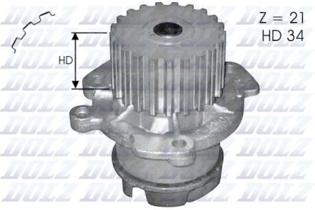 Помпа водяна DOLZ L-124