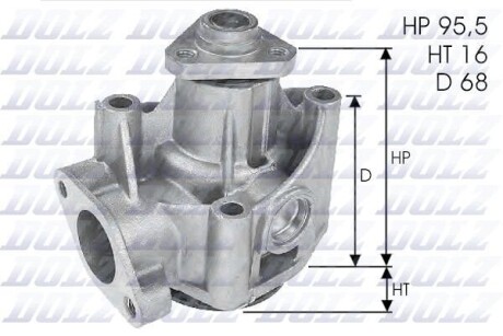 Помпа FIAT/LANCIA Croma/Thema "1,8-2,0 "84-99 DOLZ L135