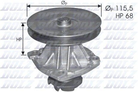 FIAT помпа води Regata,Ritmo,Uno 83- DOLZ S-135