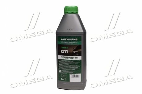 Антифриз G11 STANDART-40 LONG LIFE зеленый (0,9 кг.) Дорожня-карта 4802877304 (фото 1)