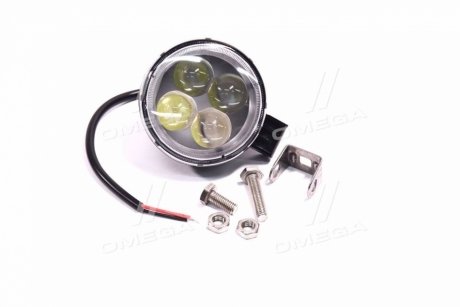 Фара LED круглая 12W, 4 лампы, узкий луч.> Дорожня-карта DK B2-12W-B