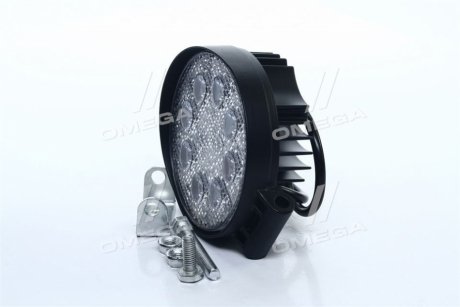 Фара LED кругла 24W, 8 ламп, 110 * 128мм, широкий промінь <ДК> Дорожня-карта DK B2-24W-A FL