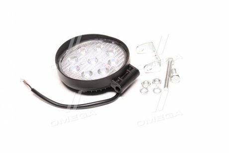 Фара LED кругла 27W, 9 ламп, 110*128мм СТАНДАРТ <ДК> Дорожня-карта DK B2-27W-01 STD (фото 1)