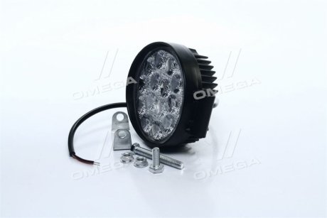 Фара LED круглая 42W, 14 ламп, 116*137,5мм, узкий луч <ДК> Дорожня-карта DK B2-42W-B SL