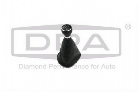 Ручка КПП с пыльником черный 5 ступ VW Caddy (04-11),Touran (03-05) DPA 77111036002