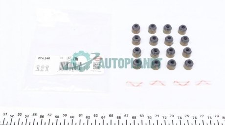 Сальники клапанів (к-кт) Toyota Avensis 2.0/2.2 D-4D 05-18 / Land Cruiser 200 4.5 D-4D 07- / Rav4 2. ELRING 274.340 (фото 1)