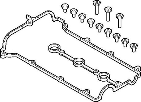 MAZDA Комплект прокладок кришки голівки 323 F V (BA) 2.0 24V (BAEP) 94-98, FORD USA ELRING 658.980