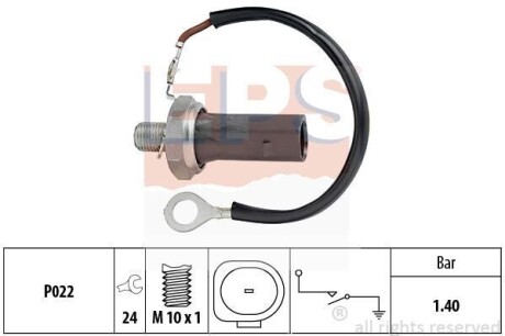 VW датчик тиску мастила VW, AUDI, SKODA, SEAT 2,0FSI/TFSI/GTI 04-. EPS 1.800.159