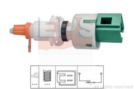 Датчик педалі зчеплення Citroen Nemo 09-/Fiat Fiorino 07- EPS 1.810.249