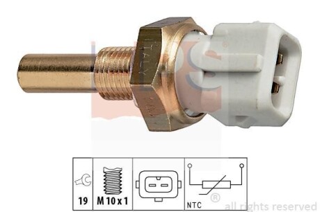 Датчик температури води VW Passat 1,3-2,0i 93- EPS 1.830.171