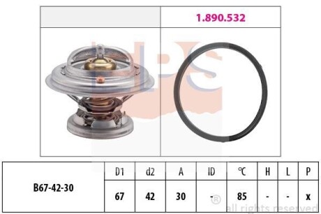 Термостат 85C DB OM 601-603 W124/ EPS 1.880.280