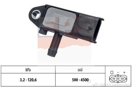 OPEL датчик тиску надуву (CR) Astra, Zafira, Vectra, 1,3-1,9CDTI 04- EPS 1.993.273