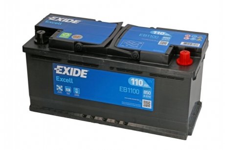 Стартерна батарея (акумулятор) EXIDE EB1100 (фото 1)