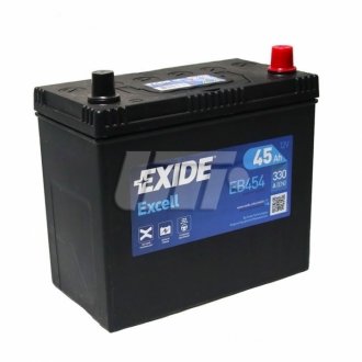 Акумуляторна батарея 45Ah/330A (234x127x220/+R/B00) Excell Азія EXIDE EB454