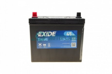 Акумуляторна батарея 45Ah/330A (237x127x227/+L/B00) Excell Азія EXIDE EB455