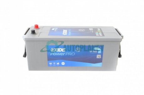 Аккумуляторная батарея 145Ah/900A (513x189x223/+L/B00/B0) PowerPro EXIDE EF1453 (фото 1)