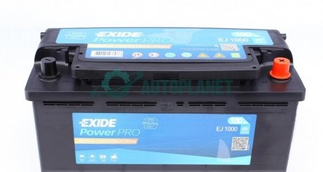 Стартерна батарея (акумулятор) EXIDE EJ1000 (фото 1)