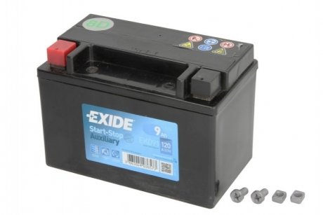Акумуляторна батарея 9Ah/120A (150x90x105/+L) (Start-Stop/допоміжна) EXIDE EK091