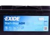 Акумуляторна батарея 105Ah/950A (392x175x190/+R/B13) (Start-Stop AGM) EXIDE EK1050 (фото 2)