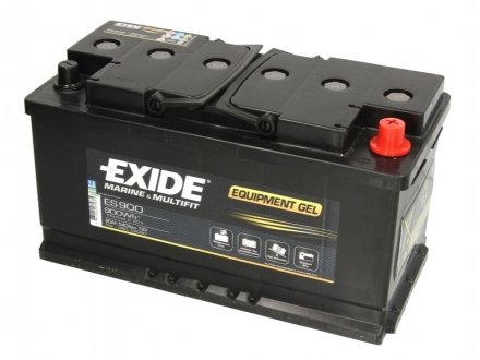 Акумулятор 80Аh(900wh)-12v EQUIPMENT GEL (353х175х190),R,EN540 гелевий EXIDE ES900 (фото 1)