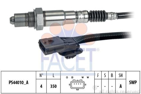 Датчик кисню Megane III (08-16)/Scenic III (09-16) 1.2 Tce/1.4 Tce/2.0 Tce (10.8310) FACET 108310