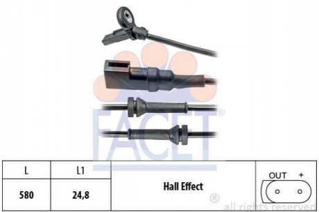 Датчик ABS Ford FOCUS 1.4-2.0 98-04 передний Л/Пр FACET 21.0023