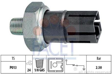 Датчик тиску оливи FACET 7.0160