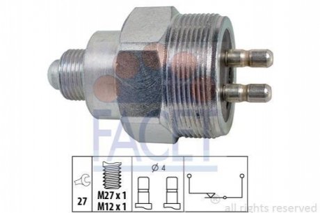 Датчик заднего хода Sprinter 96-/Vito 03- FACET 7.6324