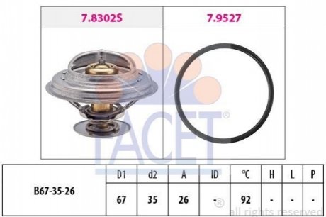 Термостат FACET 7.8302 (фото 1)