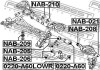 Опора кульова (передня/знизу) Nissan Pathfinder 04-12/Infiniti QX56 11-13/QX80 FEBEST 0220-A60 (фото 2)