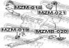 Подушка двигуна задня FEBEST MZM021 (фото 2)